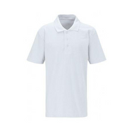 New Inn White Polo (with badge)