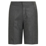 Senior Boys Grey Tailored Shorts - Elasticated Waist