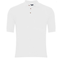Coed Eva White Polo top (with badge)