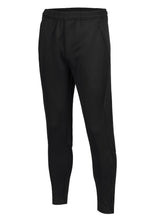 Load image into Gallery viewer, Pru Staff Tapered Track Pants Blk/Blk with logo
