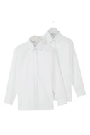 St John's White Non Iron Blouses - Twin-pack