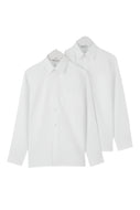 St John's White Non Iron Shirts - Twin-pack