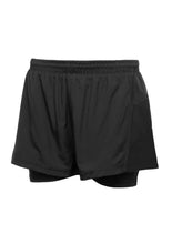 Load image into Gallery viewer, Female Fit Black Shorts 2 in 1
